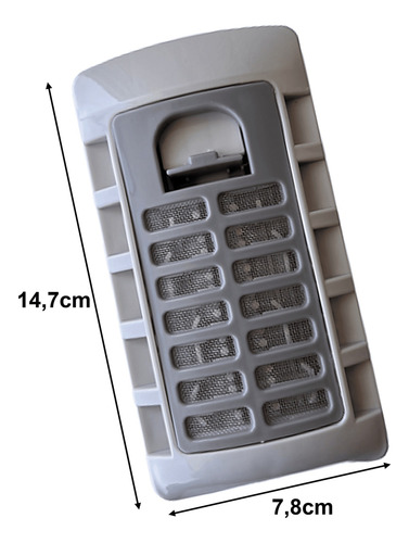 Filtro Atrapa Pelusas Para Lavadoras LG Modelo Rectangular