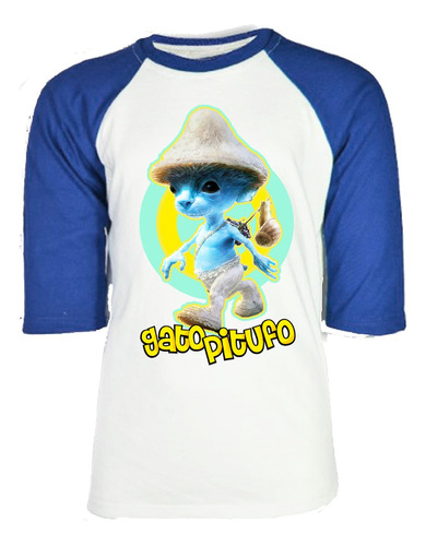 Playera Gato Pitufo (smurf Cat) Personalizada