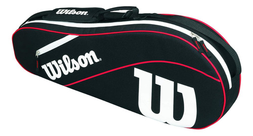 Raqueteira Esp Advantage Wilson 3 Pack Cor Preto