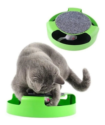 Juguete Gato Atrapa Ratón Juego Interactivo Para Mascota