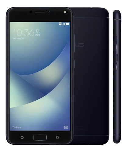 Asus ZenFone 4 Max ZC554KL Dual SIM 16 GB preto-oceano 2 GB RAM - Excelente (Recondicionado)