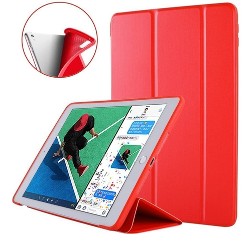 Smart Case Para iPad Pro 10.5 2017 Estuche Siliconado Red