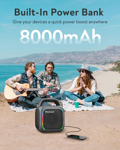 Máquina De Karaoke Portátil Con 2 Micrófonos Inalámbricos