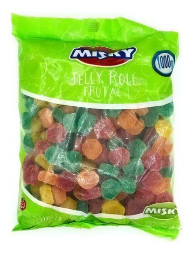 Misky Gomitas Jelly Roll Surtido Frutal Paquete De 1 K Srj