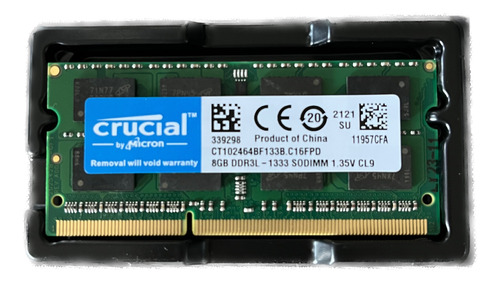 Crucial 8gb Ddr3l 1333 Mhz (pc3-10600) Ideal Para Mac