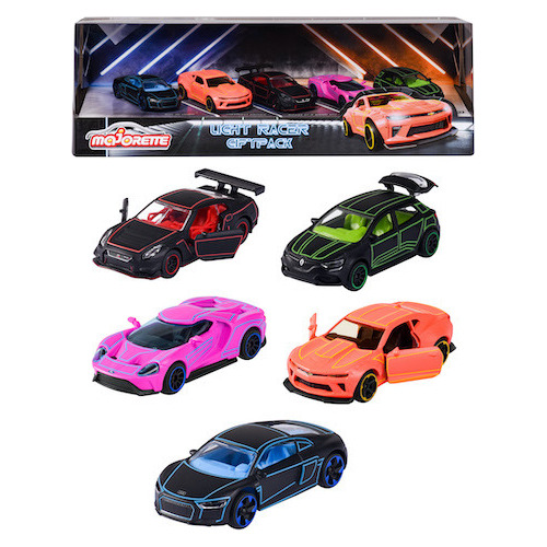 Majorette 1:64 5-car Set Gift Pack Light Racer Edition 2023