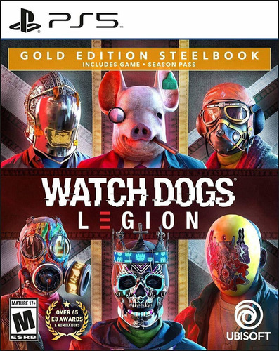 Watch Dogs: Legion Playstation 5 Gold Steelbook Edition