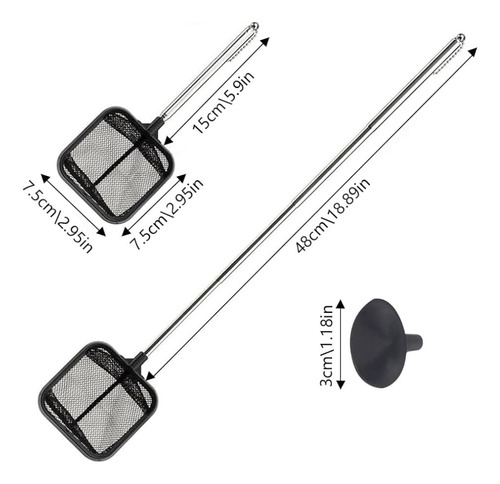 2x Redinha Quadrada Para Camarão Rede Fish Net Extensivel