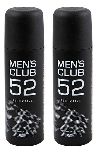 Desodorante Spray Seductive Men´s Club 52 - 90ml (kit Com 2