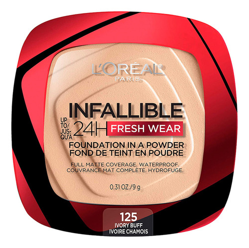 Base En Polvo Loréal Paris Infallible Tono 125 Ivory Buff