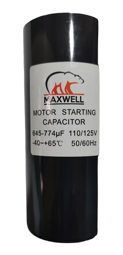 Capacitor Arranque Motor 110v Maxwell 645-774µ