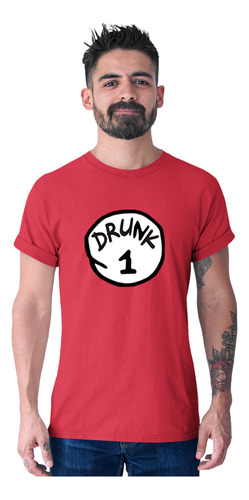 Playera Hombre Drunk Things Dr Seuss Número A Elegir