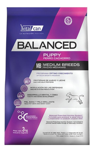 Alimento Para Cachorro Vitalcan Balanced 3kg