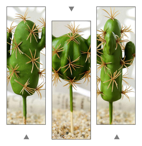 8 Adornos De Plantas Suculentas De Cactus Simulados Para El