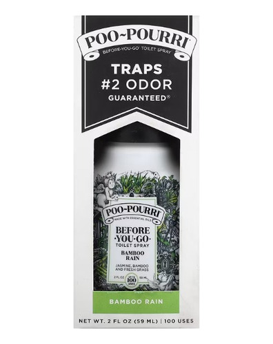 Poo-pourri, Spray Para Inodoro Before-you-go Bambú Rain 59ml