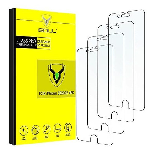 Isoul [4 Pack] Protector De Pantalla Para iPhone SE Fws3p