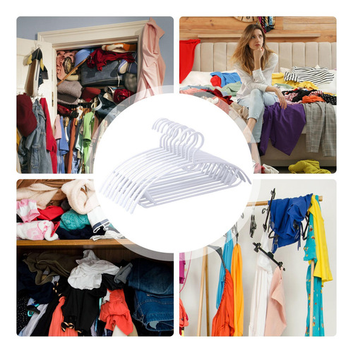 Perchas Para Ropa Con Ganchos Perchas Apilables Que Ahorran