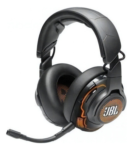 Fone De Ouvido Otimizado P /pc /multiplataformas/playstation Luz Rgb Cor JBL Quantum ONE Preto