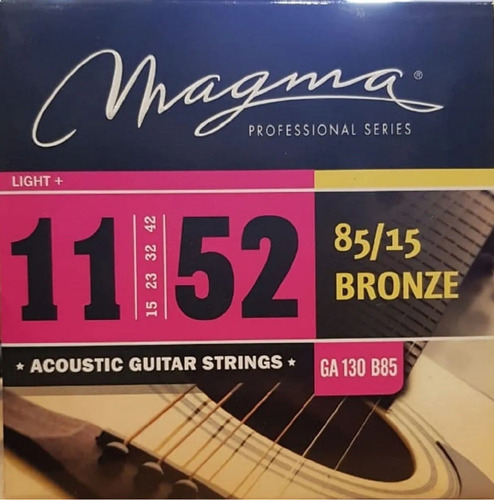 Encordado Para Guitarra Acústica Magma 011 Ga130b85 Cuota