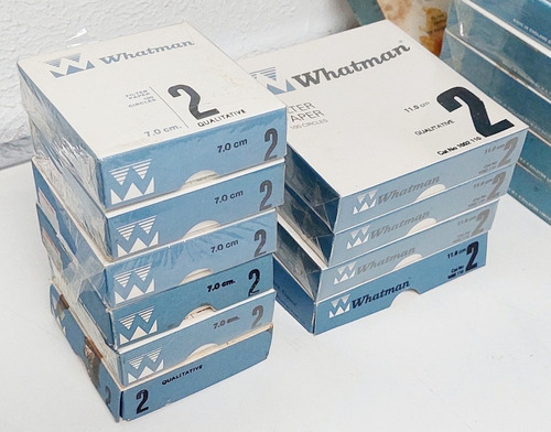 Papel Filtro Whatman Circular Grado 2  Diam. 12cm  Paq.100