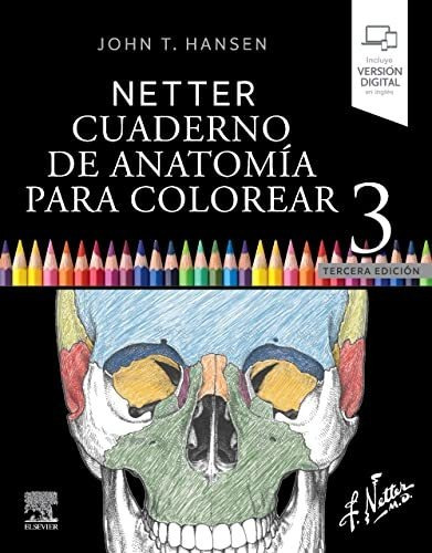 023 Netter Cuaderno De Anatomia Para Colorear 3a Edicion  - 