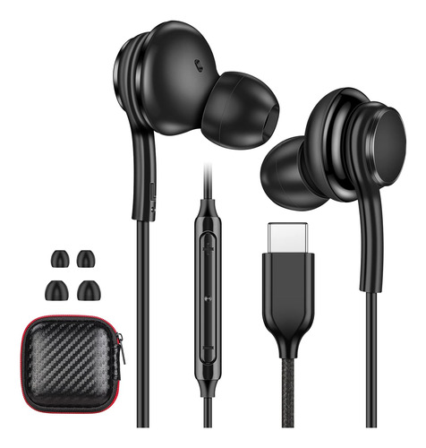 Wollony Auriculares Usb Tipo C Galaxy S21 S20 Fe S22 Ultra 9