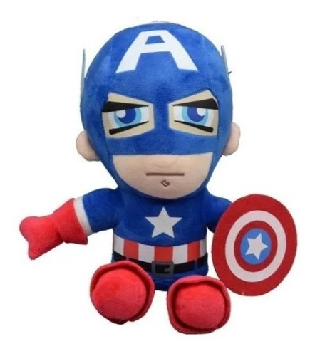 Boneco De Pelúcia 30 Cm Capitão América Baby Marvel