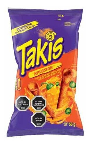 Imagen 1 de 1 de Takis Xplosion Sabor Queso Ultras Picantes 56g Importados