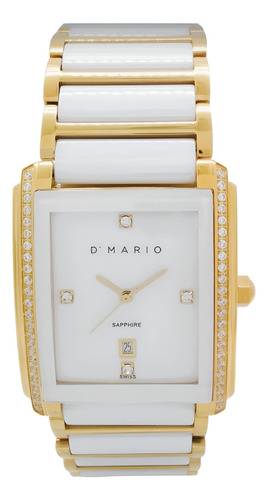 Reloj Dmario Cs5150g-s Hombre Cristal Zafiro 100% Original 