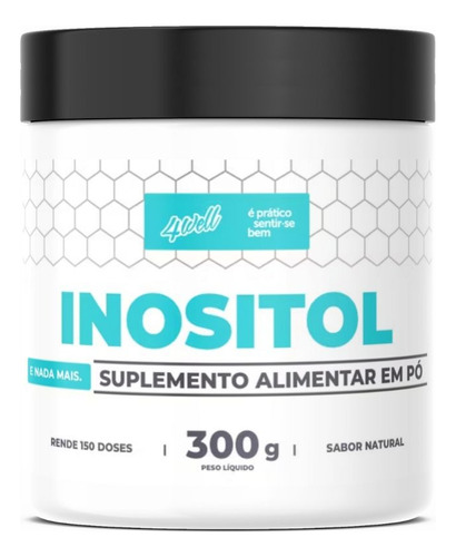 Inositol 300g Pote 4well - 100% Puro Importado