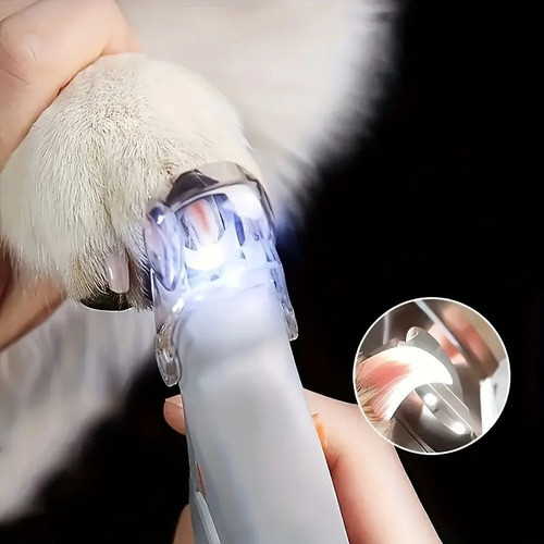 Corta Uñas Para Perro Gato Mascota Safety Con Luz Led