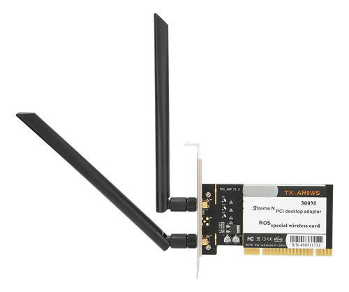 Adaptador Pci De Escritorio 300mbps 802.11b G N Wifi Inalámb