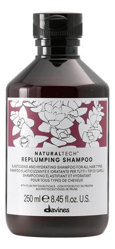 Shampoo Davines Naturaltech Replumping, Limpeza Suave Para E