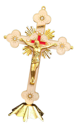 Crucifijo De Pie Jesús En Estatua Cruz De Mesa Para Altar