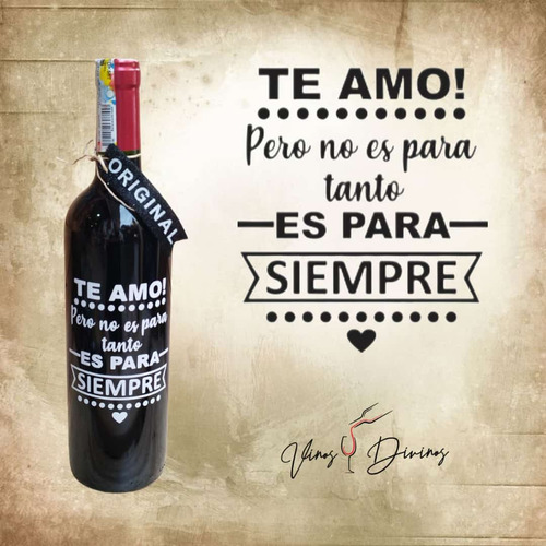 Vino Personalizado, Botella 750 Ml A $1 - mL a $107