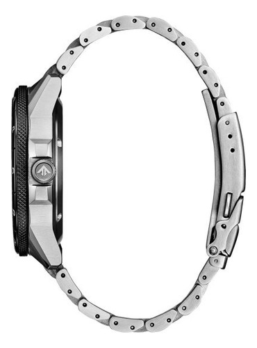 Citizen Black Dial Gmt Sky Promaster Nb6046-59e Correa Plata Bisel Plata Fondo Negro