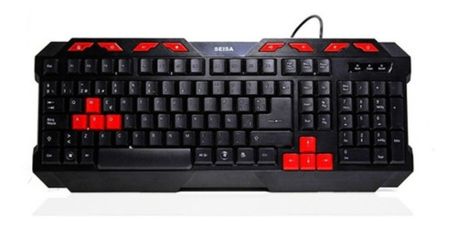 Teclado Gamer Seisa Dn-d236 Multimedia Usb P/ Pc Gaming Cuot