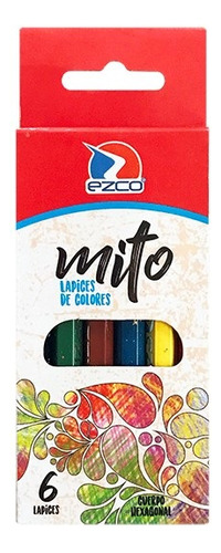 Lapices Colores Ezco Mito Corto Pinturitas X6 24 Cajas