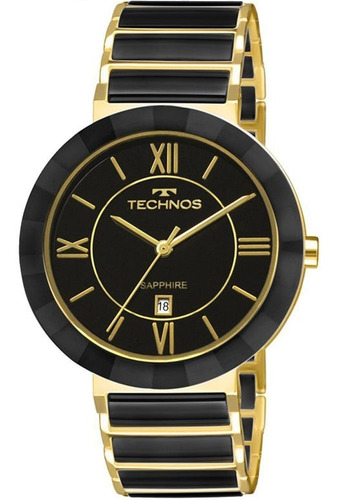 Relógio Technos Grande Safira Cerâmica 2015bv/4p Oferta Orig