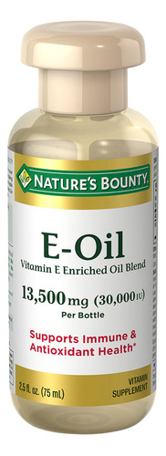 Suplemento en aceite Nature's Bounty  E-Oil vitamina e sabor original en pote de 75mL
