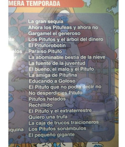 Imagen 2 de 4 de Los Pitufos Primera Temporada Dvd 4 Discos