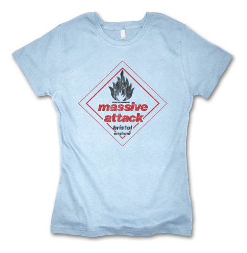 Playera Massive Attack Blue Lines Retro Style Para Mujer