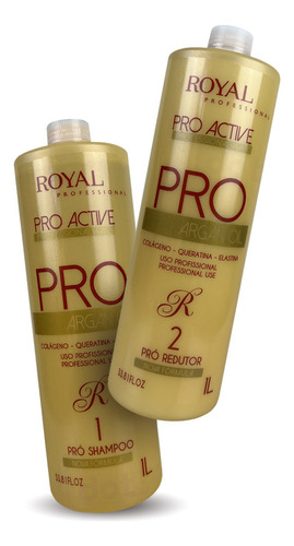 Kit Shampo + Progresivo Pro Active Argán Oil Royal