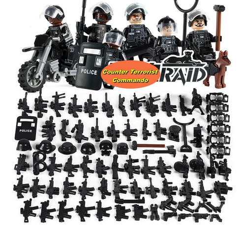 Minifiguras Militares Soldado Juguete-panteras Fuerzas