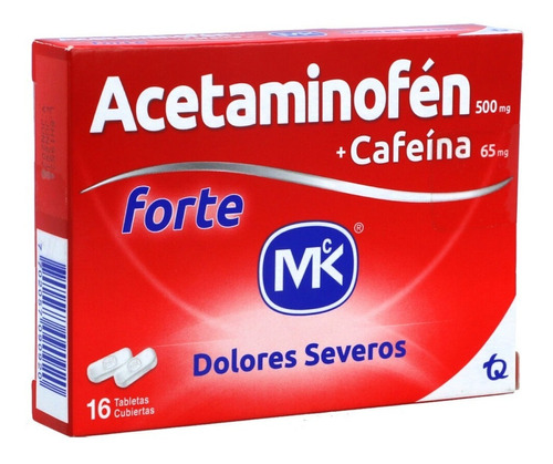 Acetaminofen Mk Forte X 16 Tableta - Unidad a $1202