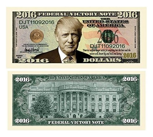 American Art Classics Pack De 10 - Donald Trump 2016 Federal