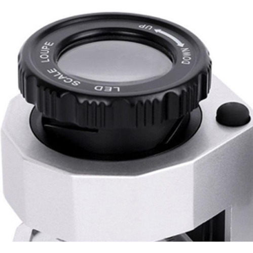 Microscopio De Lupa De Contador De Hilos Plata
