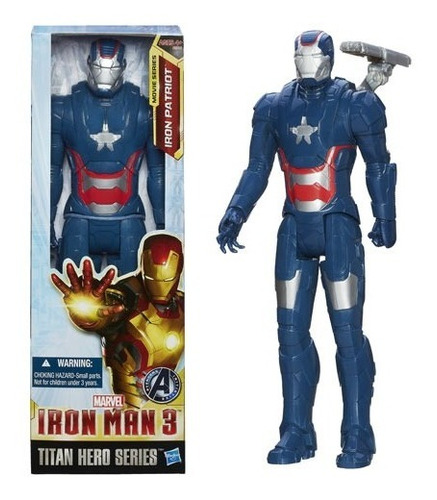 Iron Man 3 - Iron Patriot - 30 Cm Super Resistente Hasbro