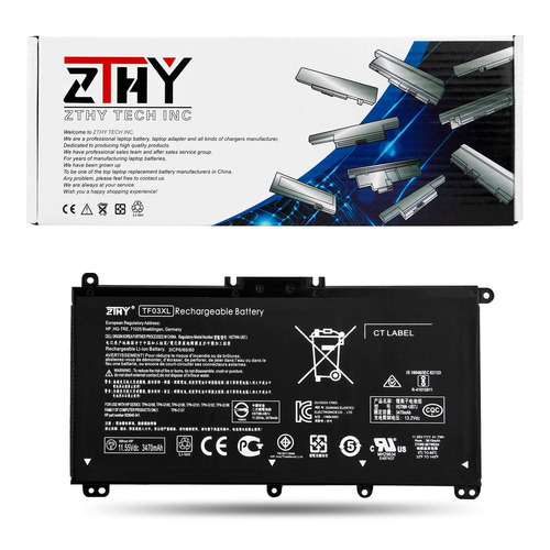 Bateria Zthy Tf03xl Para Hp Pavilion 15-cc 15-cd 15-cc154cl 15-cc060wm 15-cc152od 15-cc055od 15-cd040wm 17-ar007ca 17-ar