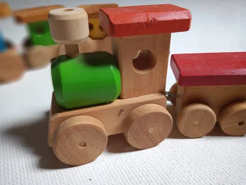 Tren De Madera Artesanal Con Enganches